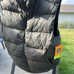 Athletech Black Puffer Vest - Quilted Insulated Men's Vest XL